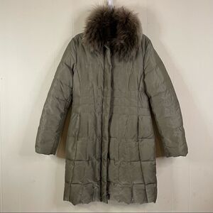 1 Madison Down and Feather Puffy Parka Fur Trim